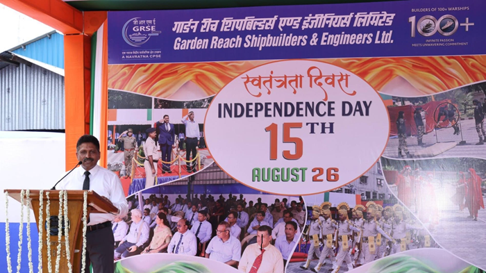 GRSE celebrates 80th Independence Day